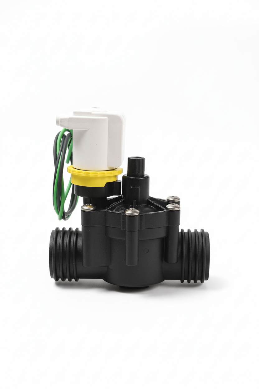 Elettrovalvola irrigazione vista laterale ottimizzata