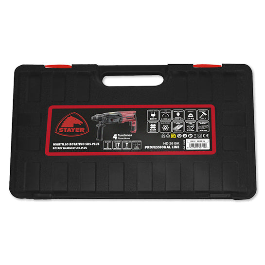 STAYER Martello Tassellatore SDS-Plus 800W 3 Funzioni - HD 26 BK