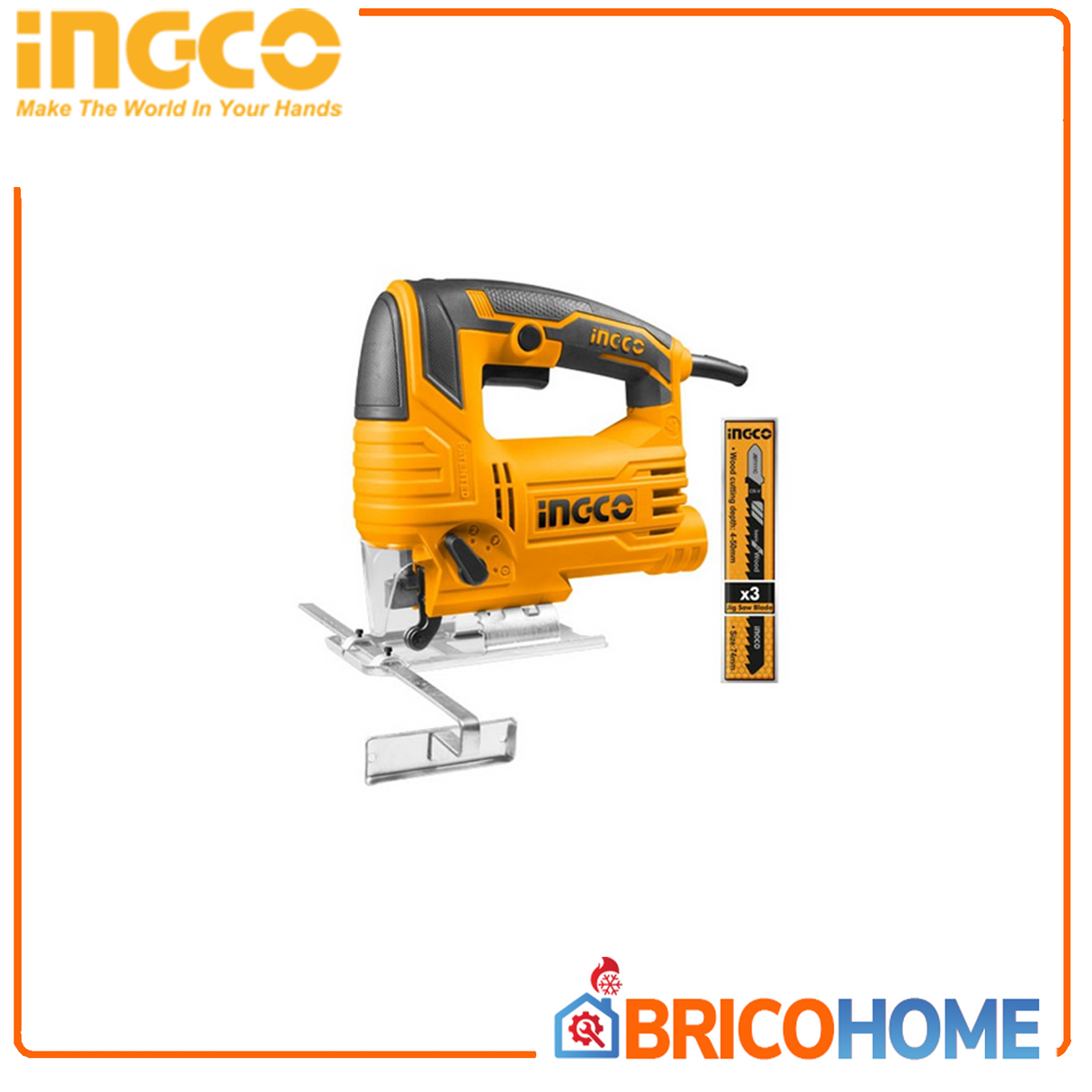 INGCO Seghetto alternativo 570W con 3 lame