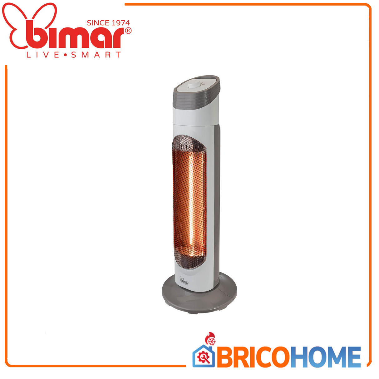 Stufa radiante al carbonio con oscillazione 900W HR318 - Bimar