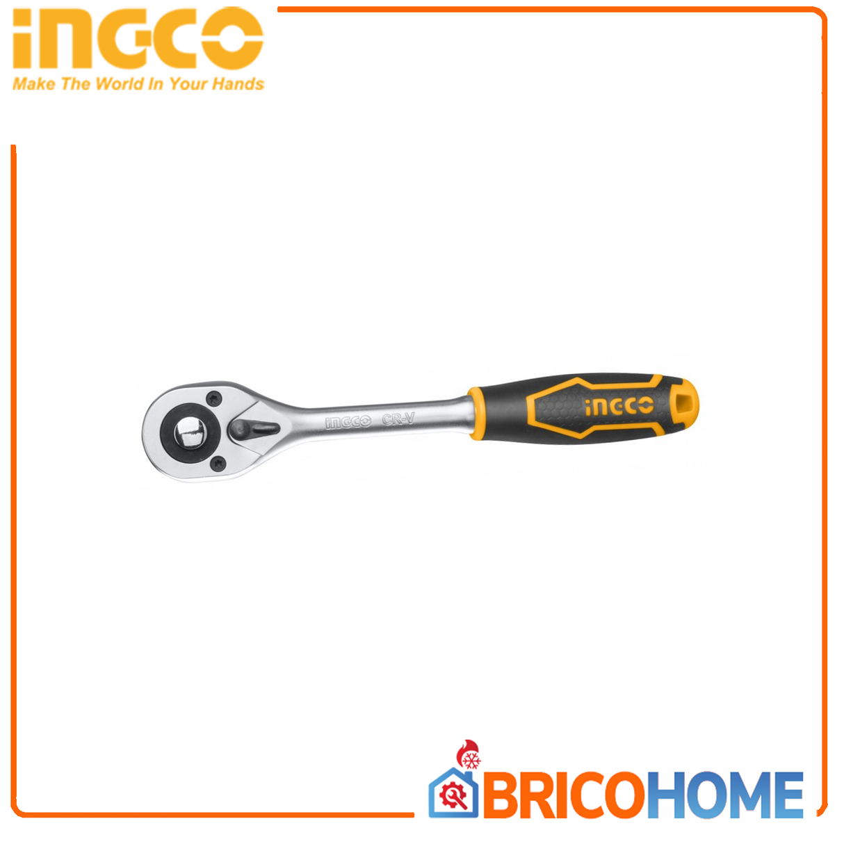 INGCO Cricchetto reversibile 1/2' pollice 72 denti