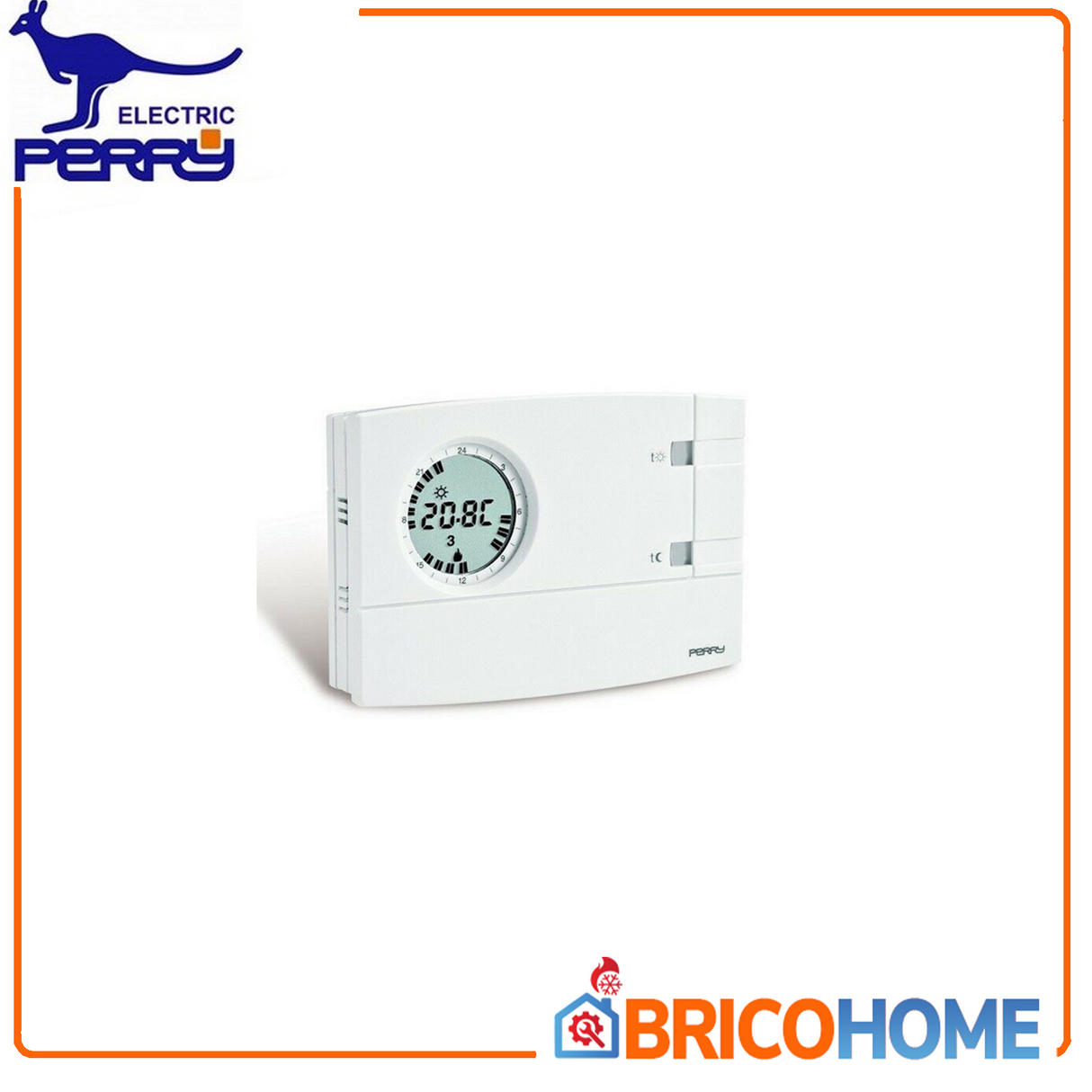 Cronotermostato Digitale da Parete ''Serie Easy'' -  Perry 1CRCR209/S