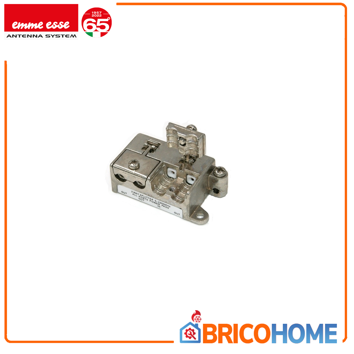 Passiver TV-Splitter 3 Ausgänge PlugIN-Serie - P3 Emme Esse