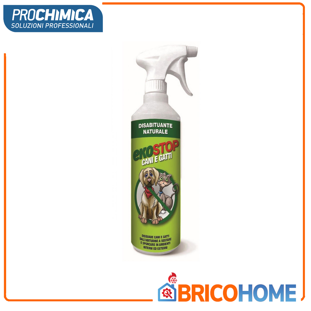 Prochimica Ekostop Disabituante naturale pronto all'uso per cani e gatti 750ml