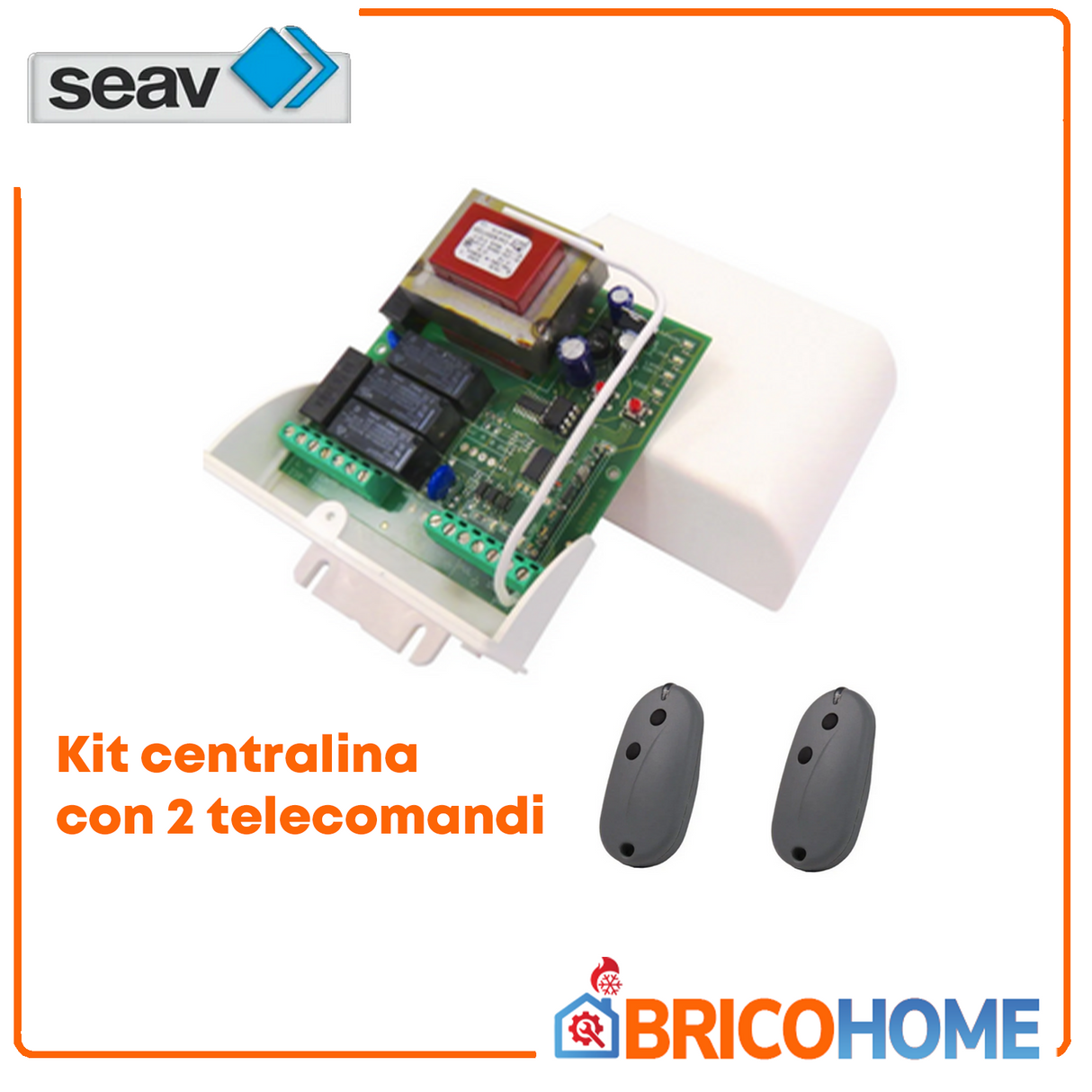 Elektronische Steuereinheit für Rollläden und Sektionaltore SEAV LRS2035 433 MHz + 2 Fernbedienungen