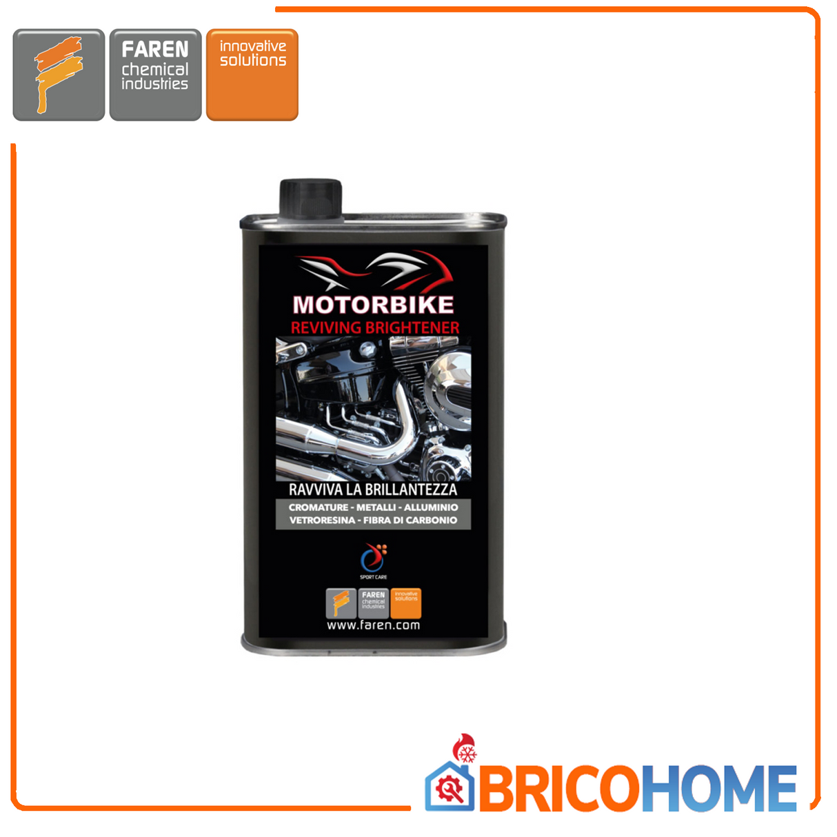 Ravvivante cromature metalli - vetro resina - fibra di carbonio 500ml REVIVING
