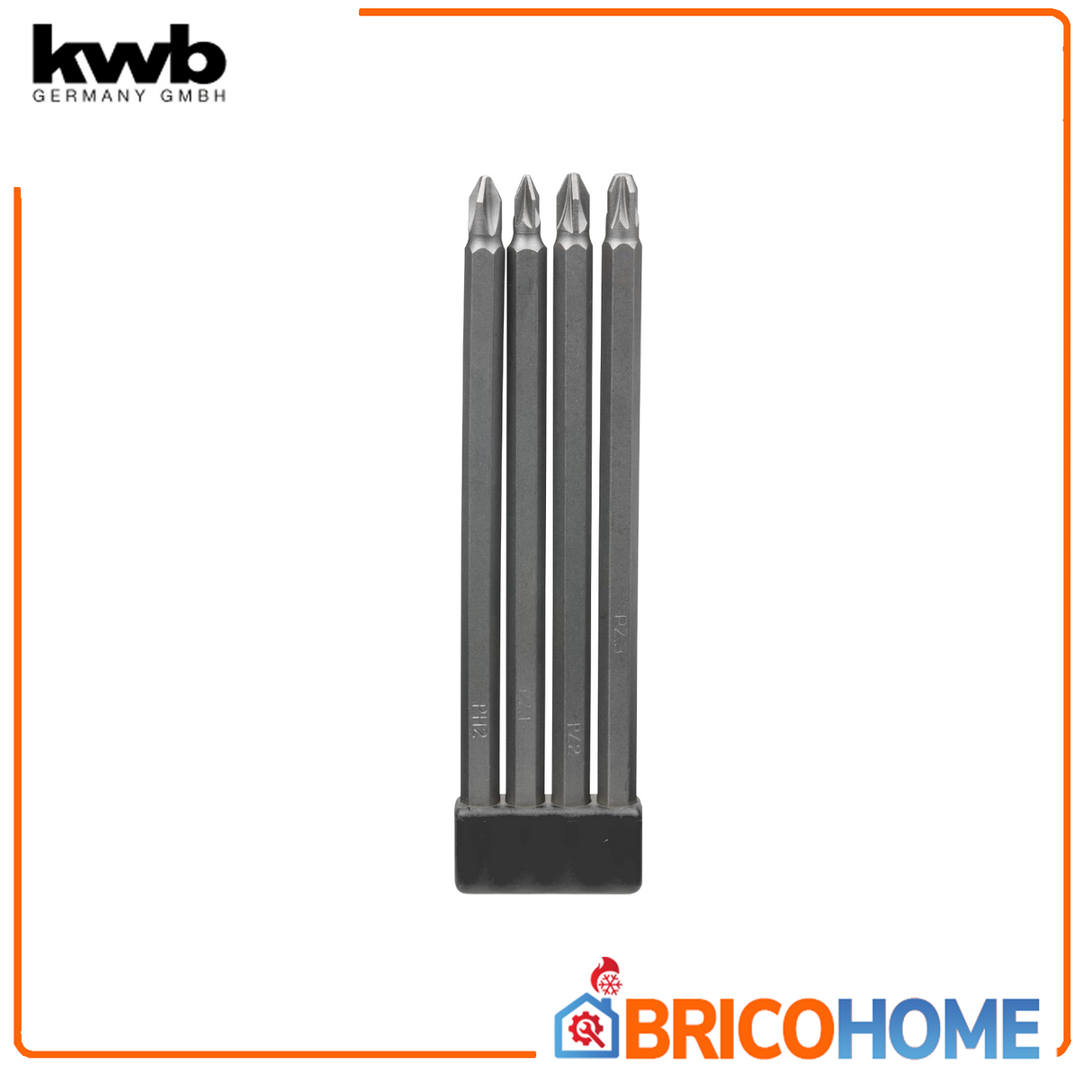Set Inserti 4 pezzi lunghezza 150 mm, extra lungo con gambo 1/4 - KWB