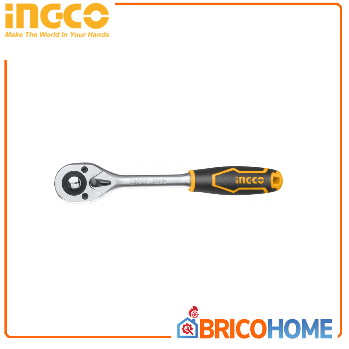 INGCO Cricchetto reversibile 1/4' pollice 45 denti