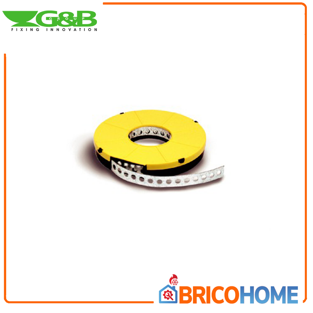 Lochband, 10 m Rolle aus verzinktem Stahl