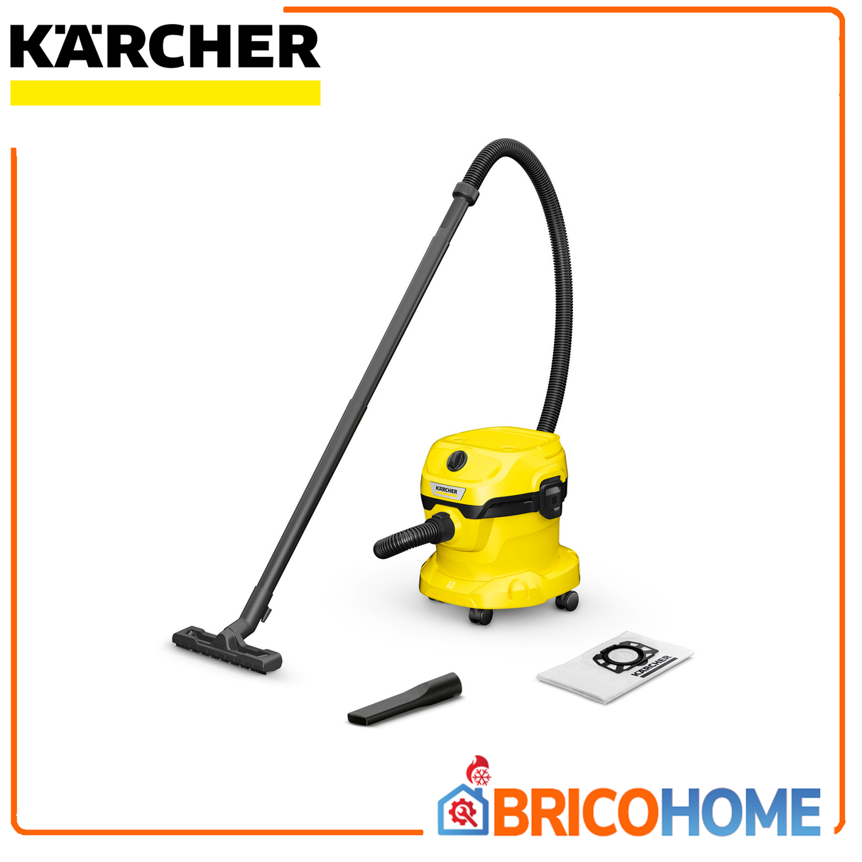 Kärcher Aspirapolvere solidi e liquidi 1000W WD 2 Plus