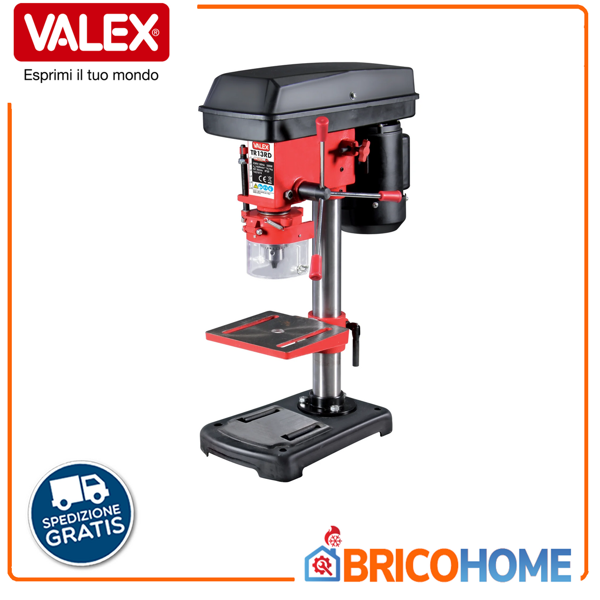 Valex trapano a colonna 350W TR13RD