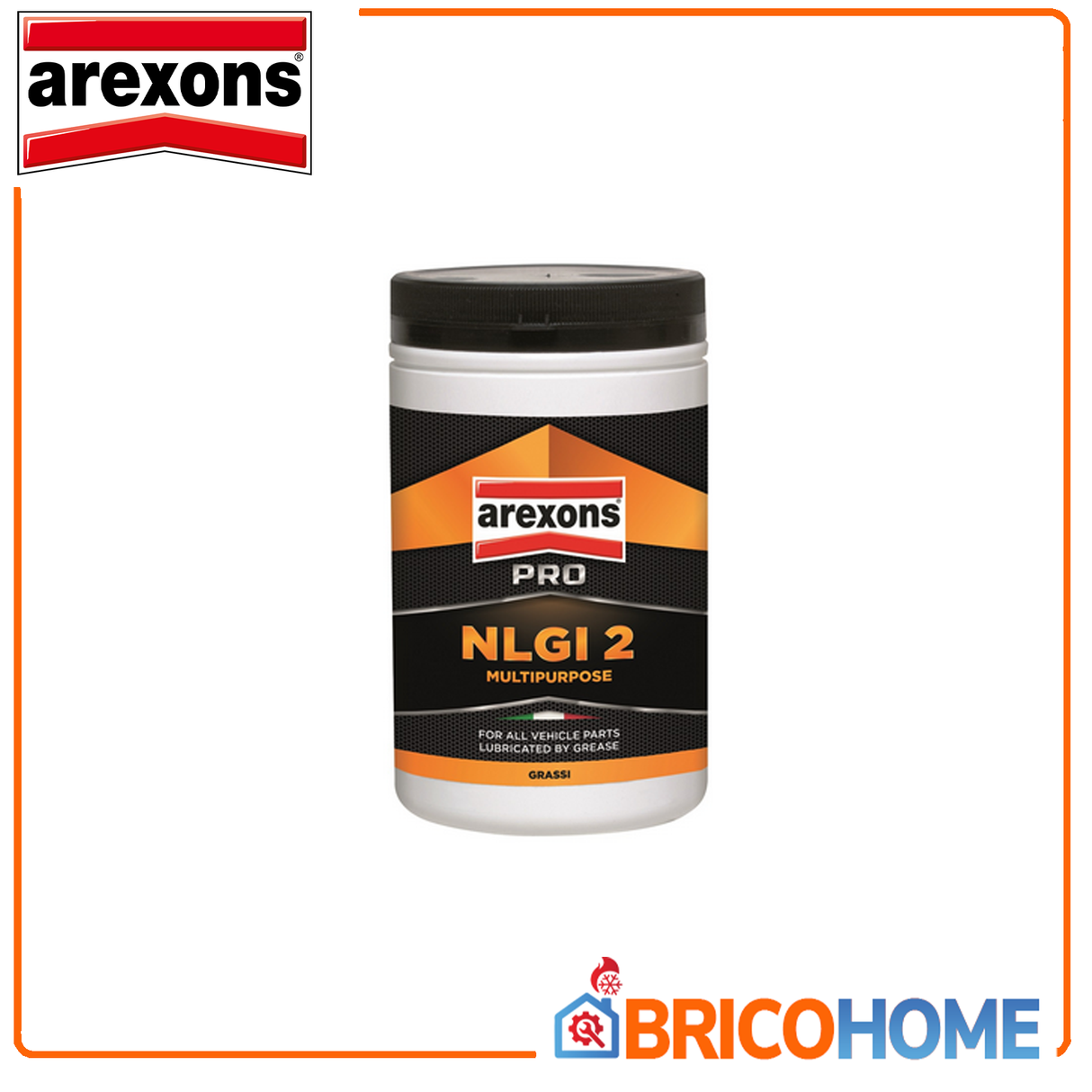 Grasso Multiuso in barattolo NLG2  0,85 kg - Arexons