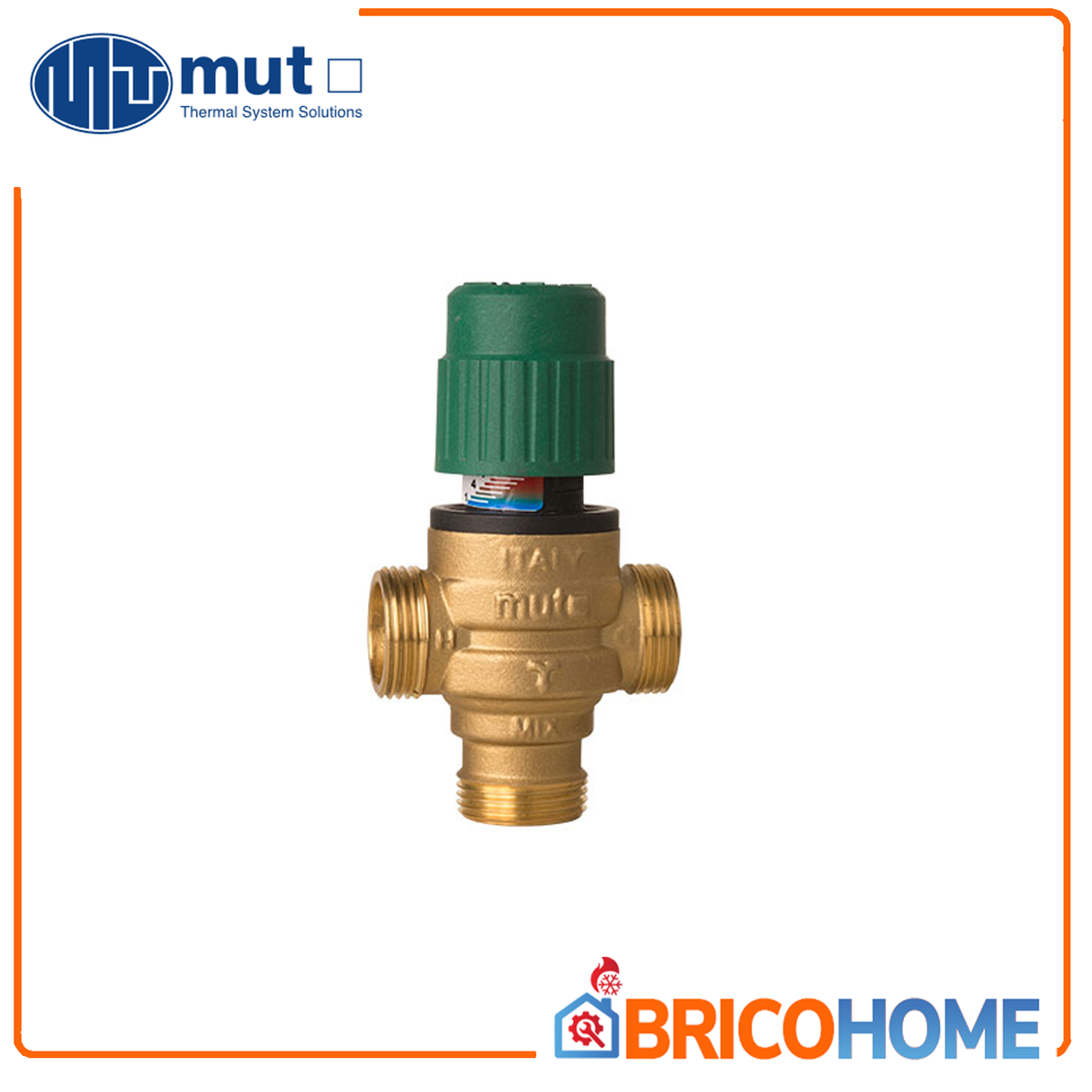Thermostatisches Mischventil für Solarthermie 3/4'' mit Anschlüssen – TWR MUT