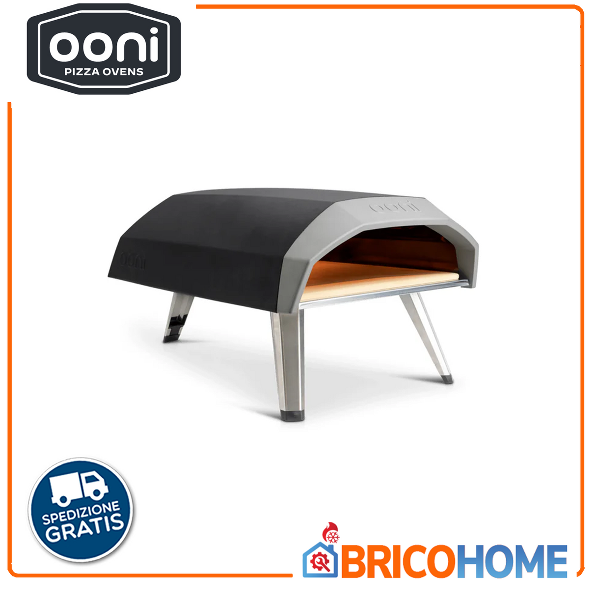 Ooni Koda 12 Gas-Pizzaofen mit feuerfestem Stein