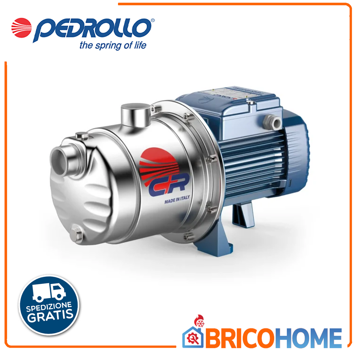 Pedrollo Elettropompa centrifuga multigirante silenziosa 5CRm 100 - 1,25HP