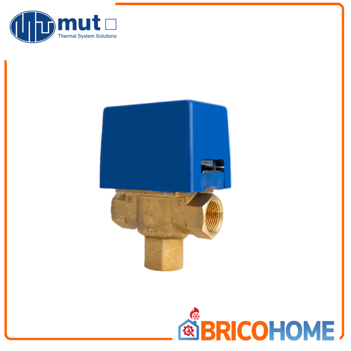 MUT Valvola di zona a 3 vie motorizzata con micro e ritorno a molla per circuiti idraulici - SF-3