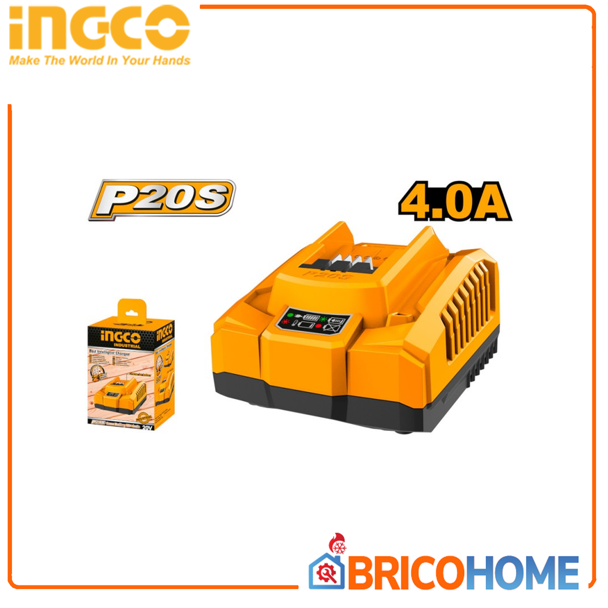 Caricabatteria rapido 20V 4AH INGCO