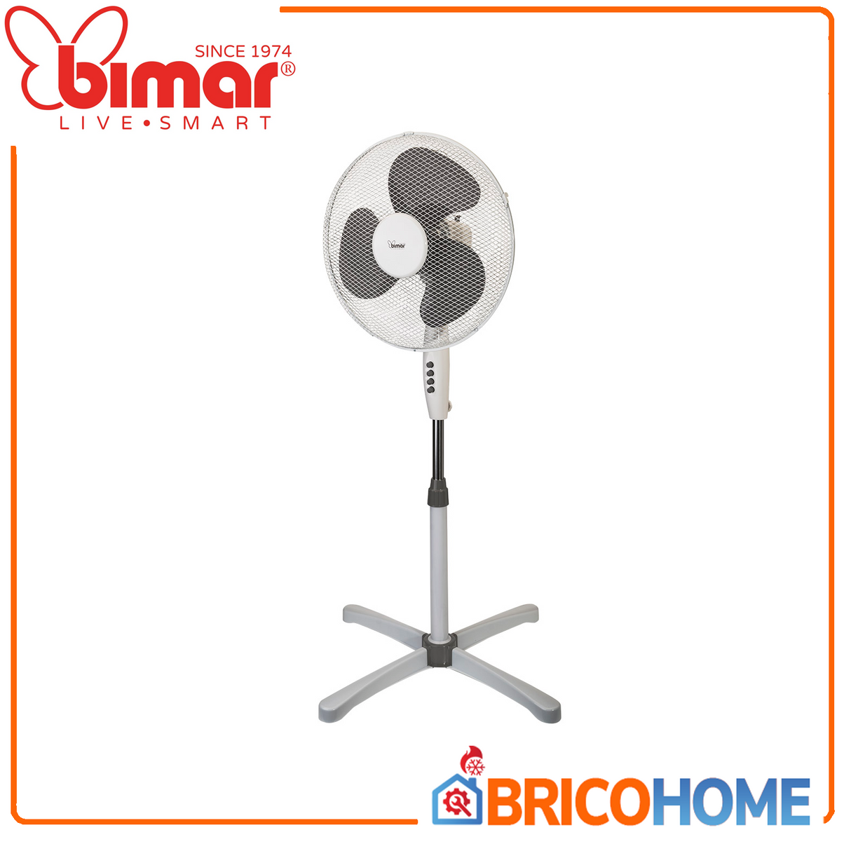 Bimar Ventilatore a piantana 3 pale Ø40cm 45W