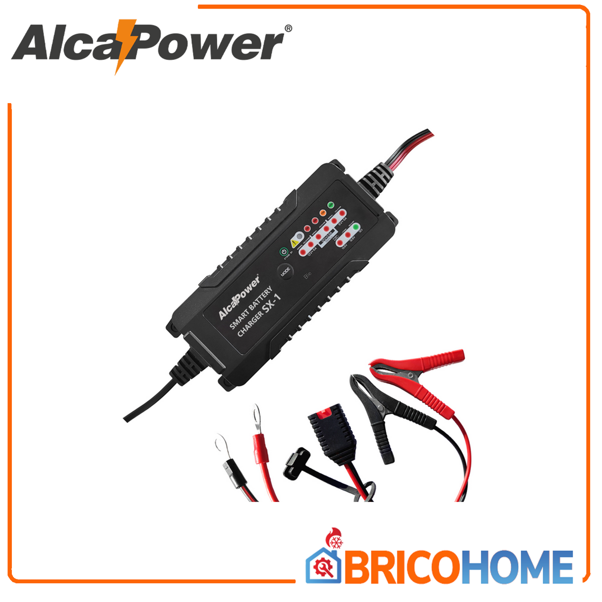 Caricabatteria Automatico con funzione mantenitore di carica 6A 6V/12V - SX-1 ALCAPOWER
