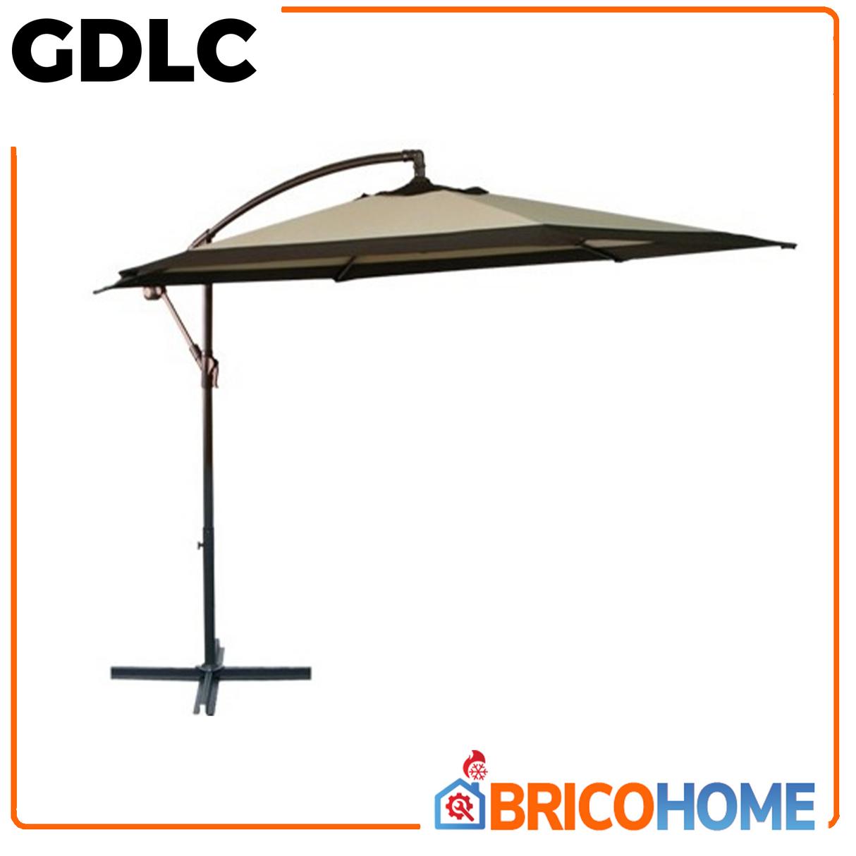 Ombrellone da giardino tondo In alluminio laterale cm.300