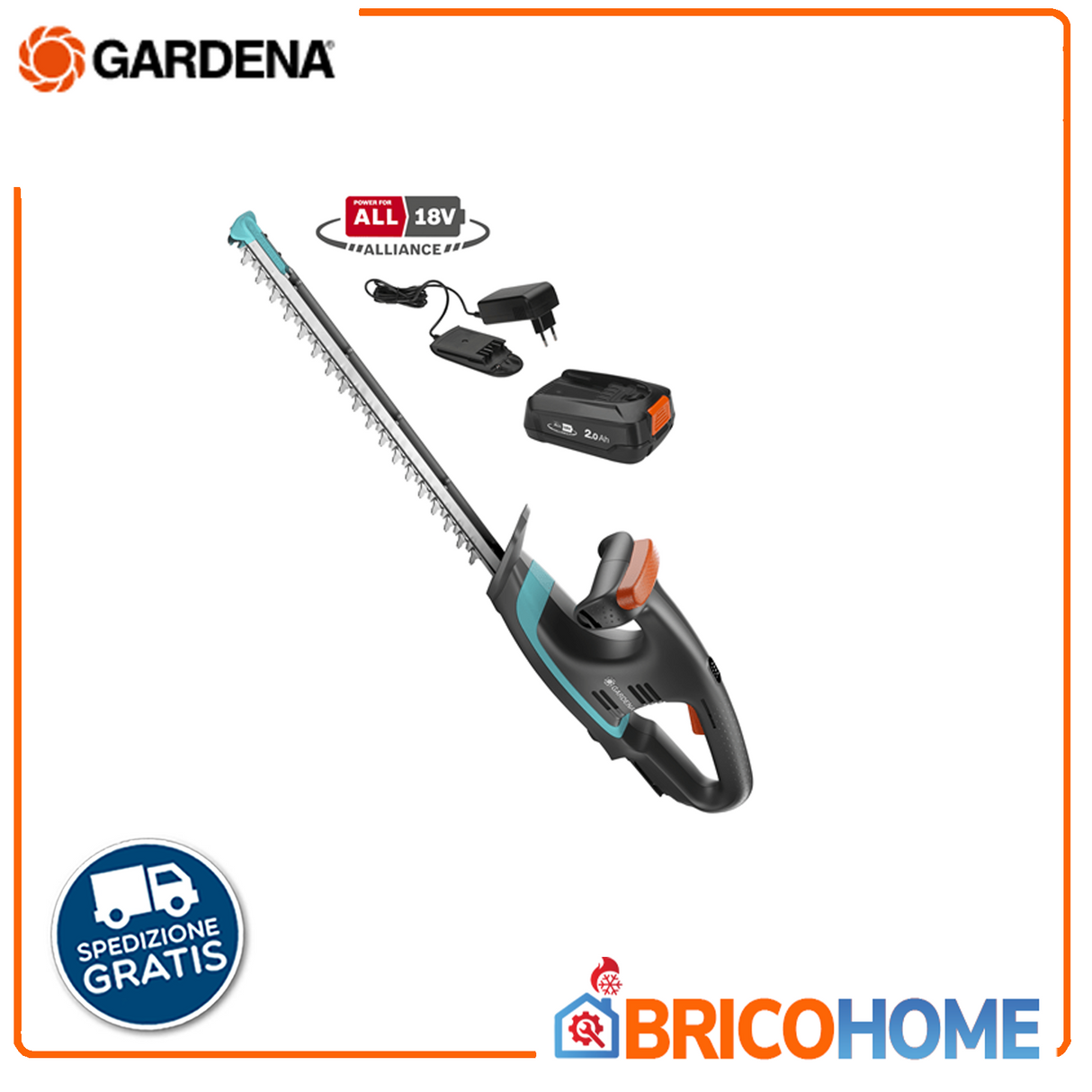 GARDENA EasyCut 40/18V P4A Akku-Heckenschere