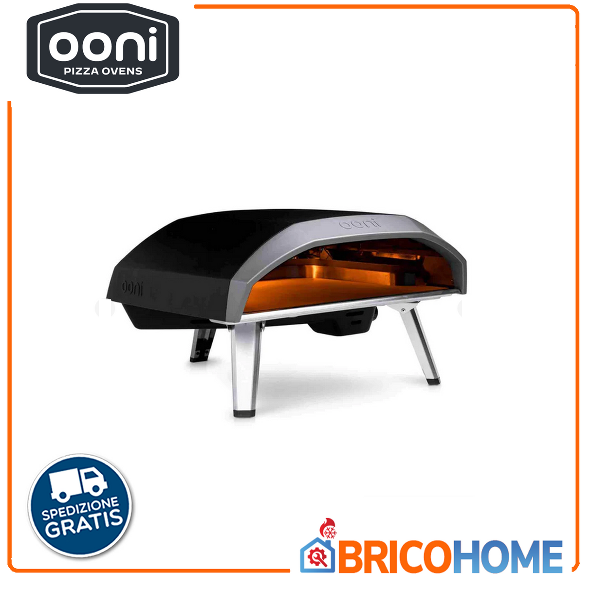 Forno per pizza a gas con pietra refrattaria Ooni Koda 16