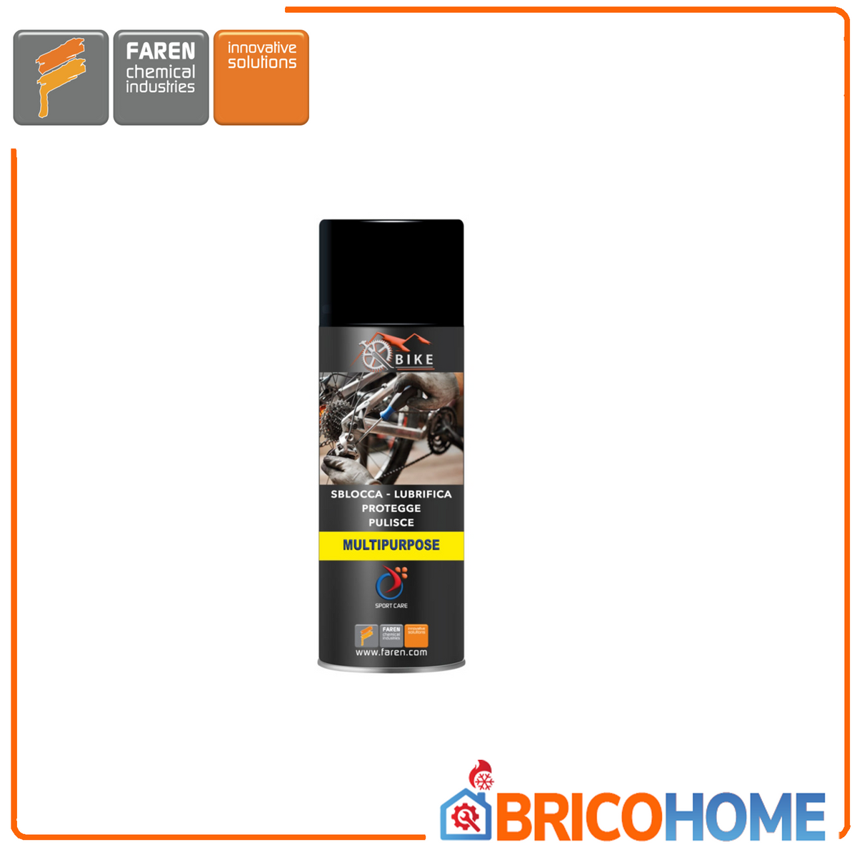 Spray zum Entriegeln, Schmieren, Schützen und Reinigen für Fahrräder, 200 ml