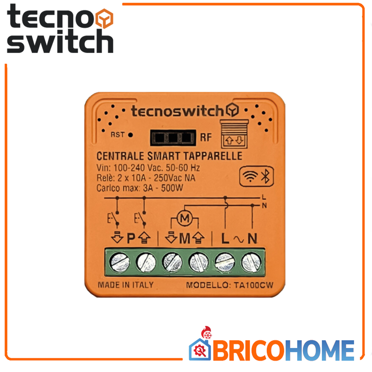 Tecno Switch Centrale smart tapparelle Wi-Fi + Bt – TA100CW