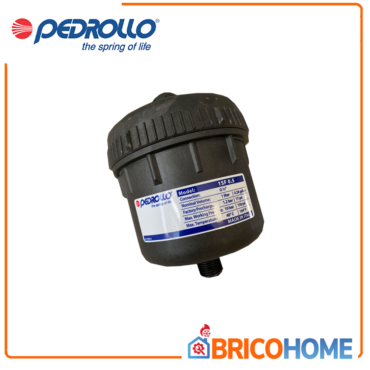 Pedrollo Serbatoio vaso espansione 1SF 1/2" M 1LT x Top Multi Tech