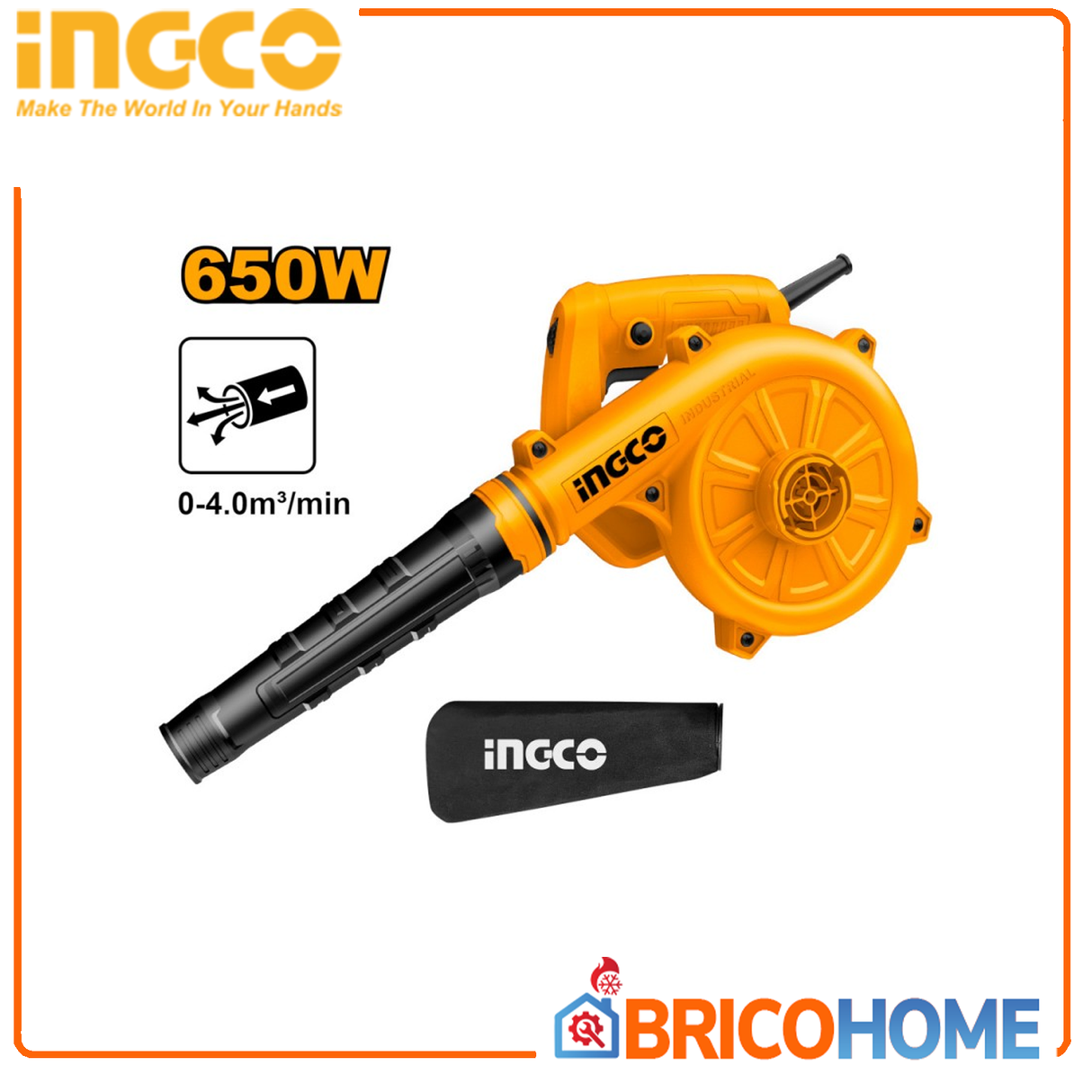 Aspiratore Soffiatore per foglie 650w INGCO