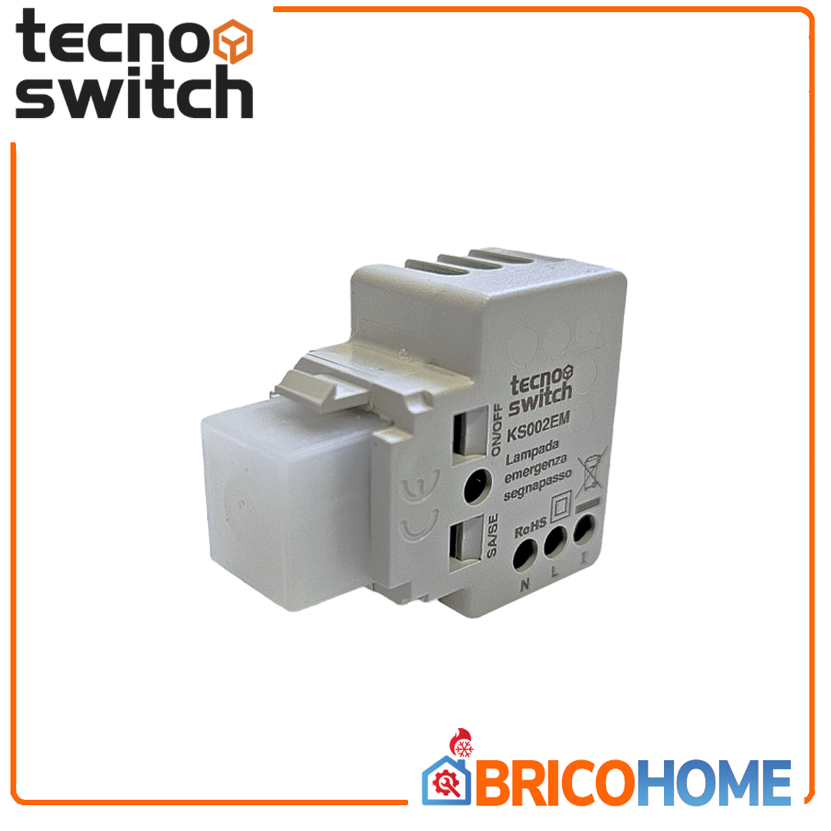 Tecno Switch Lampada di emergenza con funzione segnapasso KS002EM Keystone