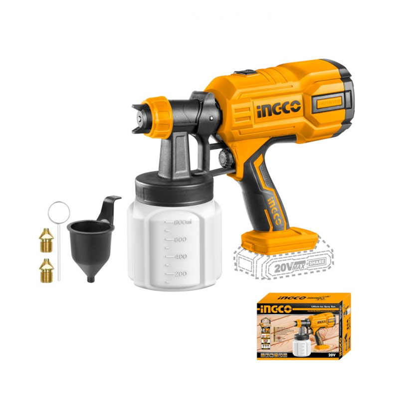 INGCO 20V batteriebetriebene Airbrush - NUDO (nur Maschinenkörper)