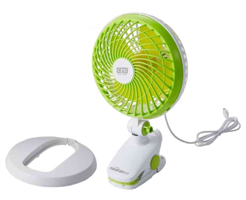 Tragbarer Ventilator mit Clip und Sockel – USB-Mini-Ventilator