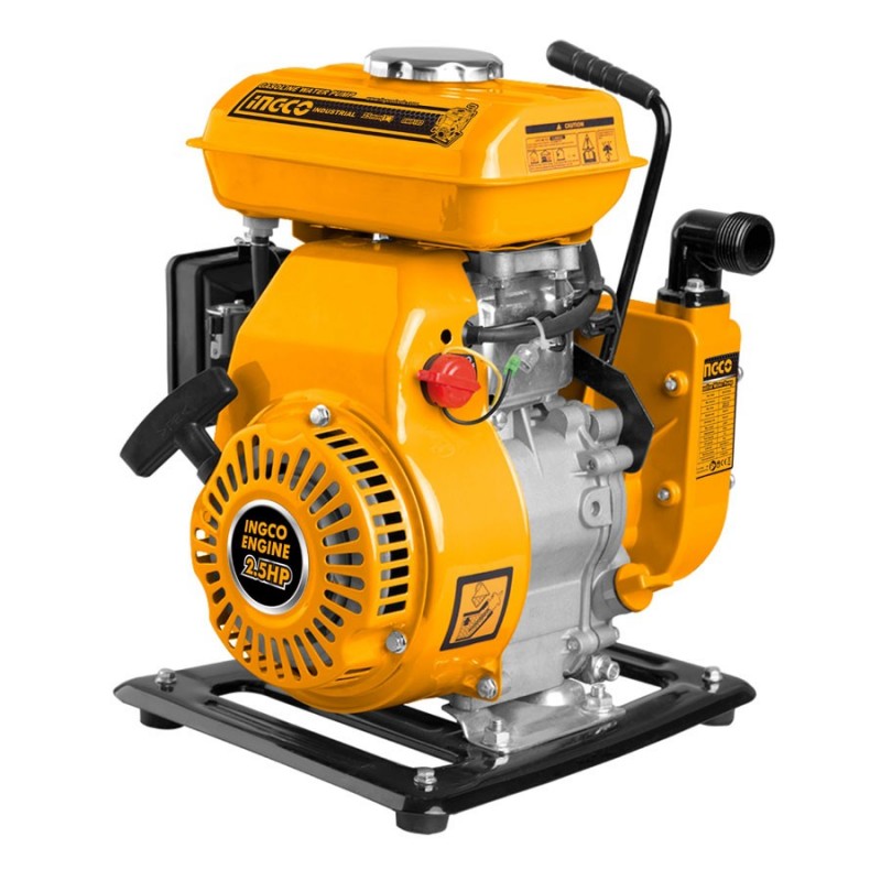 INGCO 2,5-PS-Benzinmotorpumpe mit 1-Zoll-Anschlüssen