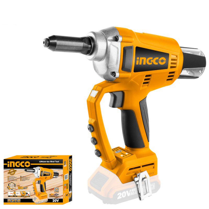 INGCO batteriebetriebenes 20-V-Nacktnietgerät (nur Gehäuse).