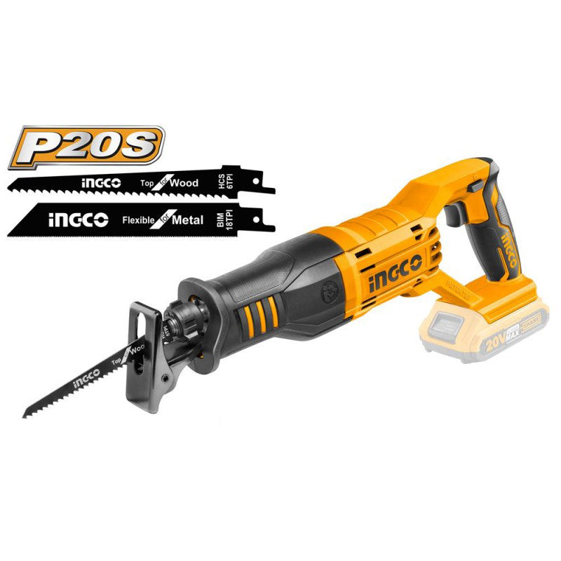 20-V-Säbelsäge (nur Corpsgho) + 2 neue INGCO-Sägeblätter