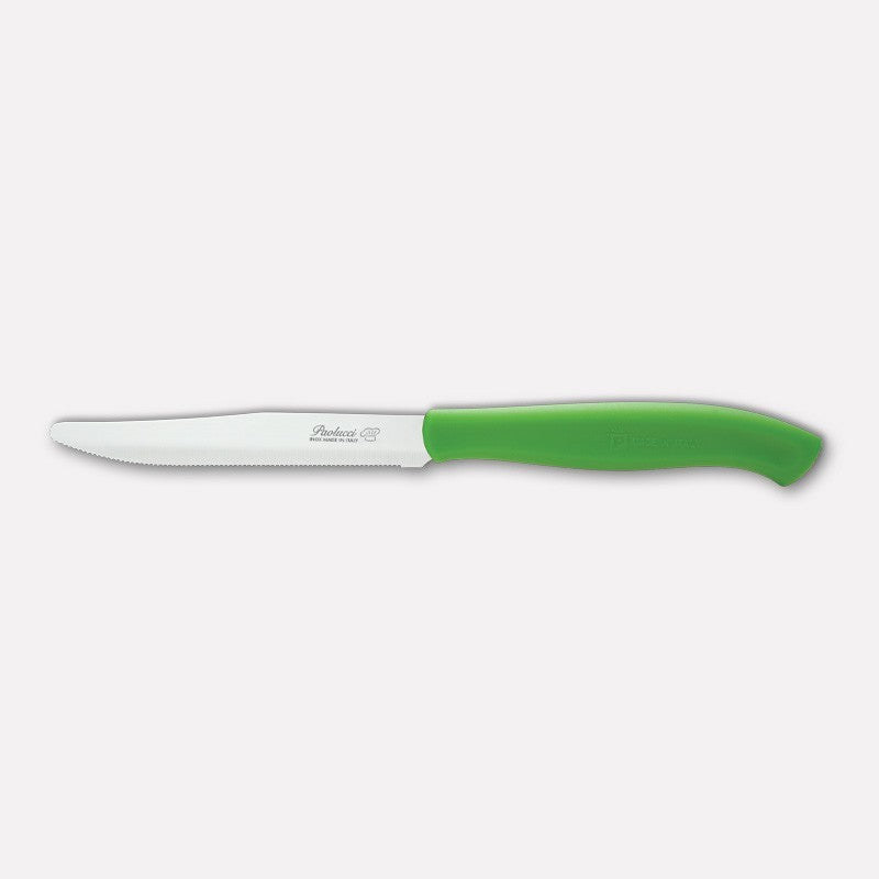 Coltellerie Paolucci Set 6 coltelli per bistecca lama seghettata cm.11 GENIUS