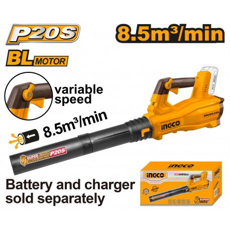20V BRUSHLESS battery blower - body only - INGCO