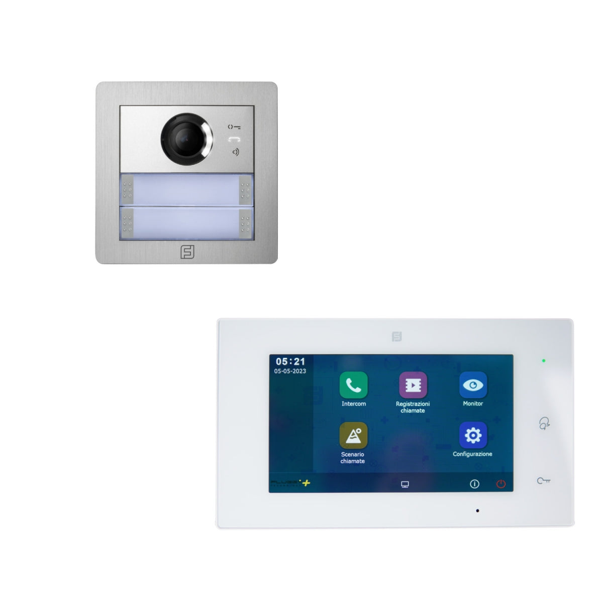 „Pluggy Plus“-Video-Gegensprechanlage für Einfamilienhäuser mit WLAN-Anschluss – 1SEPG+ FARFISA