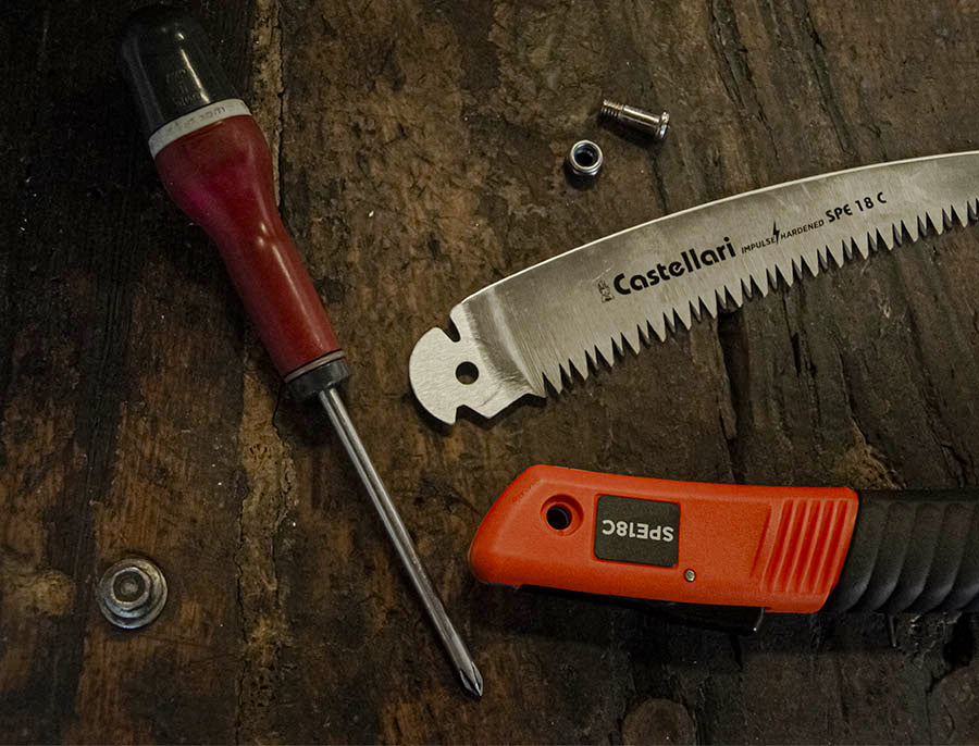 Folding pruning saw curved blade 18 cm SPE 18 C CASTELLARI