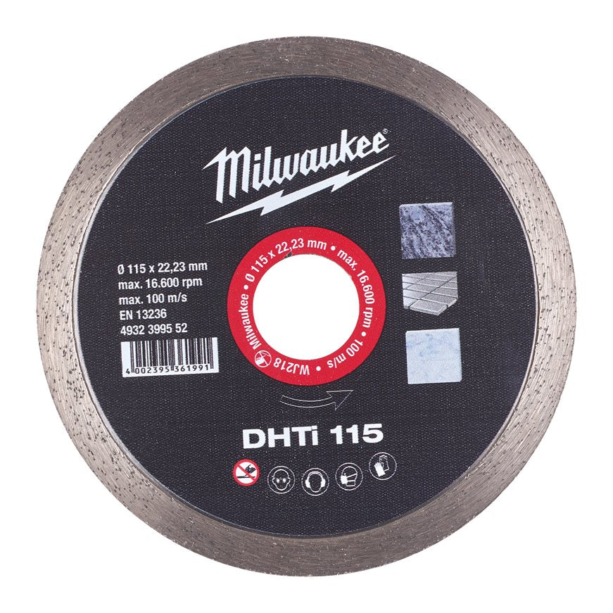 DHTi-Diamanttrennscheibe 115 mm für Keramik – Milwaukee