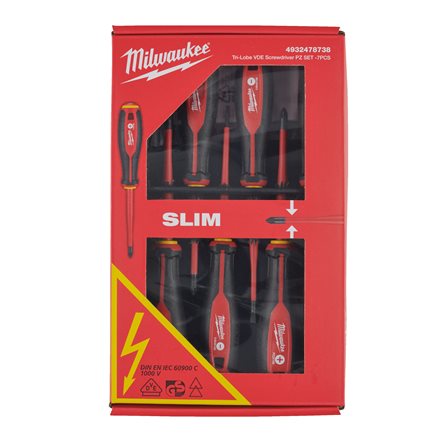Isolierte Schraubendreher Milwaukee 1000V Tri-Lobe VDE Schraubendreher PH SET – 7-teilig