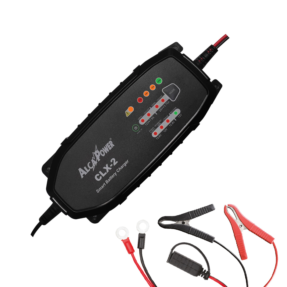 Automatic Switching Battery Charger with charge maintainer function 7.5A 12/24V - ALCAPOWER