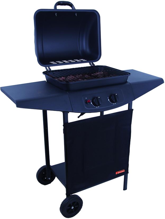 Gasgrill 2 Brenner aus Stahl 5 kW - Argentinien Sandri Garden