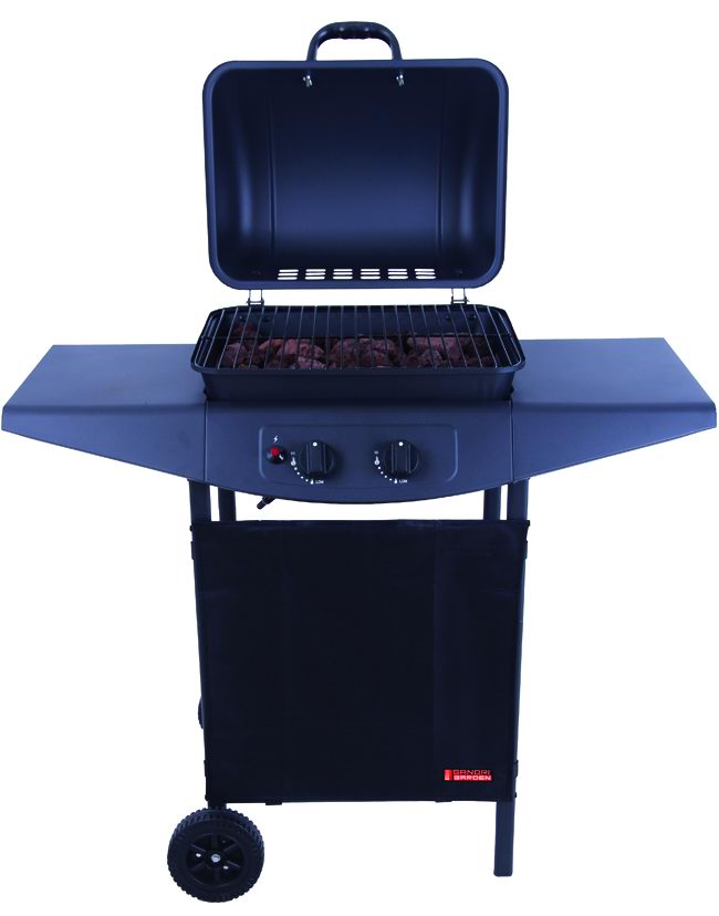 Gasgrill 2 Brenner aus Stahl 5 kW - Argentinien Sandri Garden