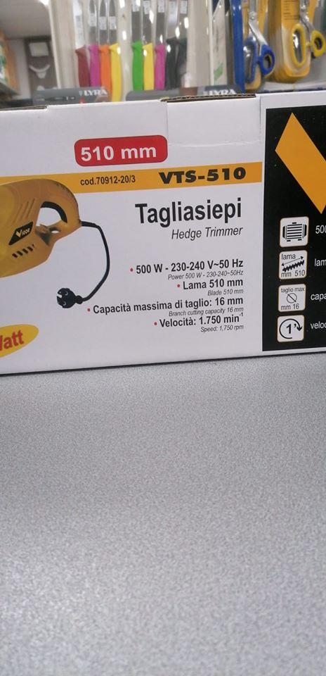 Tagliasiepi elettrico VIGOR “VTS-510” - La Fattoria