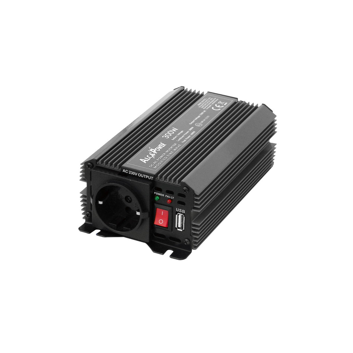 Inverter Sanftanlauf 300W Eingang 12V DC Ausgang 230V AC