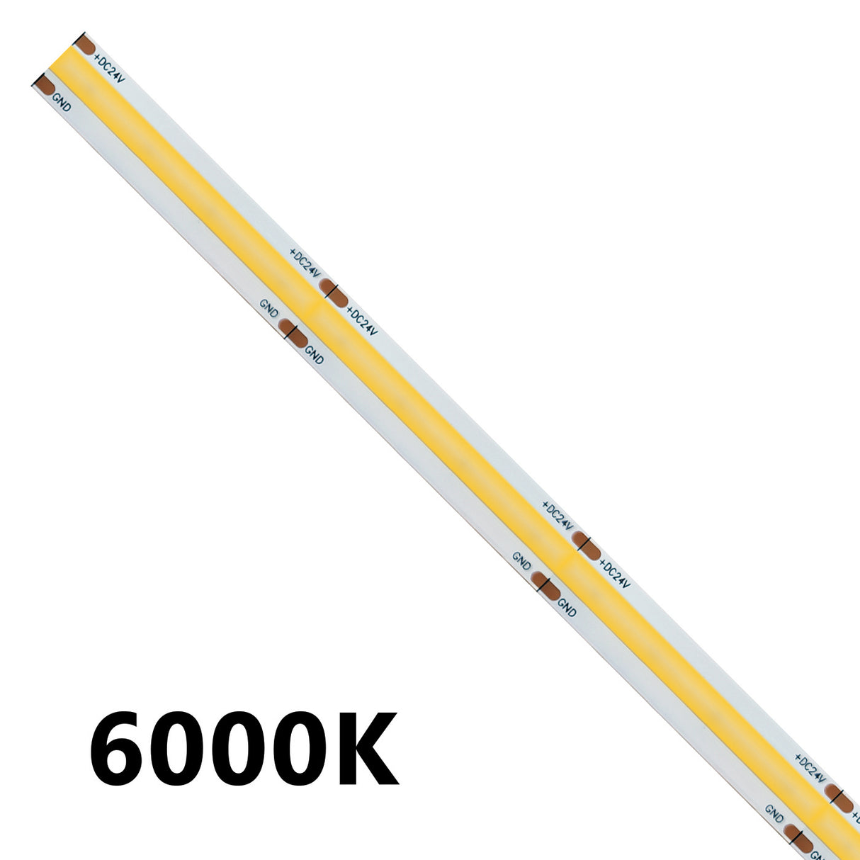 COB-LED-Streifen 5 Meter 6000K 24V 15W/m 1500lm/m