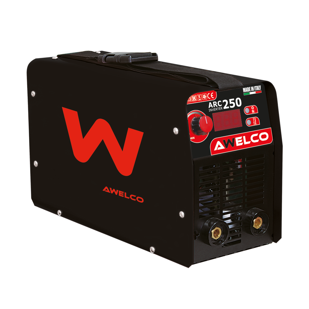 Awelco ARC 250 electrode inverter welding machine + HELMET-3000-E JOKER self darkening helmet