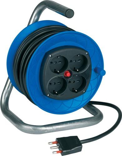 15 MT Kabeltrommelverlängerung mit H05VV-F 3G1,5 mm² Kabel